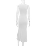 Spring Women’s Fashion Sexy Slim Fit Fishtail Long Dress