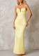 Chic Satin Strap Dress Sexy Low Back V-Neck Slim Fit Bodycon Evening Gown