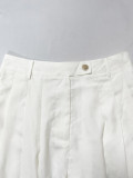 Women's Casual Sexy Solid Color Pleated Bubble Pants