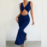 Spring Women’s Fashion Sexy Slim Fit Fishtail Long Dress