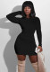 Women's Solid Ribbed Sexy Tight Fitting Dress