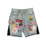 Women Embroidered Appliqué Shorts
