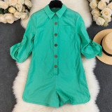Women Long Sleeve Casual Jumpsuit