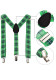Women St. Patrick's Day Irish Back Corset Tie Three-Piece Set