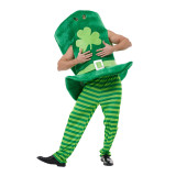 Women St. Patrick's Day Irish Top Hat Four-Leaf Clover Cosplay Set