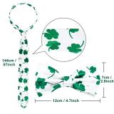 Women St. Patrick's Day Irish Back Corset Tie Three-Piece Set