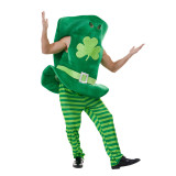 Women St. Patrick's Day Irish Top Hat Four-Leaf Clover Cosplay Set