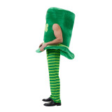 Women St. Patrick's Day Irish Top Hat Four-Leaf Clover Cosplay Set