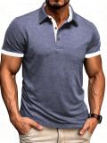 Men's Summer Short Sleeve Polo T-Shirt Top