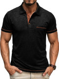 Men's Summer Short Sleeve Polo T-Shirt Top