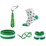 Women St. Patrick's Day Irish Back Corset Tie Three-Piece Set