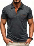 Men's Summer Short Sleeve Polo T-Shirt Top