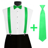 Women St. Patrick's Day Irish Back Corset Tie Three-Piece Set