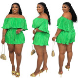 Comfortable Sexy Off Shoulder Pleated Jumpsuit