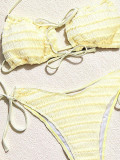 Women's Sexy Low Back Two-Piece Bikini Swimsuit