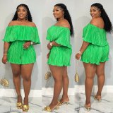 Comfortable Sexy Off Shoulder Pleated Jumpsuit
