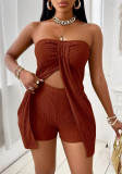 Women Top and Shorts Two-Piece Set