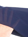 Plus Size Navy Sequin Stand Collar Cutout Cape Sleeve Bodycon Formal Party Dress