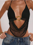 Women Sexy Backless Halter Neck Camisole Vest