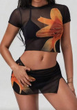 Women Printed Bikini Swimsuit Set