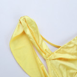 Women Spring/Summer Sexy Slash Shoulder Backless Camisole Dress
