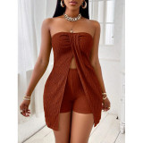Women Top and Shorts Two-Piece Set