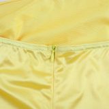 Women Spring/Summer Sexy Slash Shoulder Backless Camisole Dress