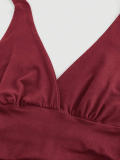 Women Sexy Halter Neck Lace-Up V-Neck Backless Camisole Top