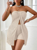 Women Top and Shorts Two-Piece Set