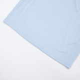 Women Summer Solid Casual Slim Low-Back Chain-Trim Sleeveless Dress