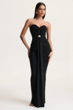 Women backless maxi dress