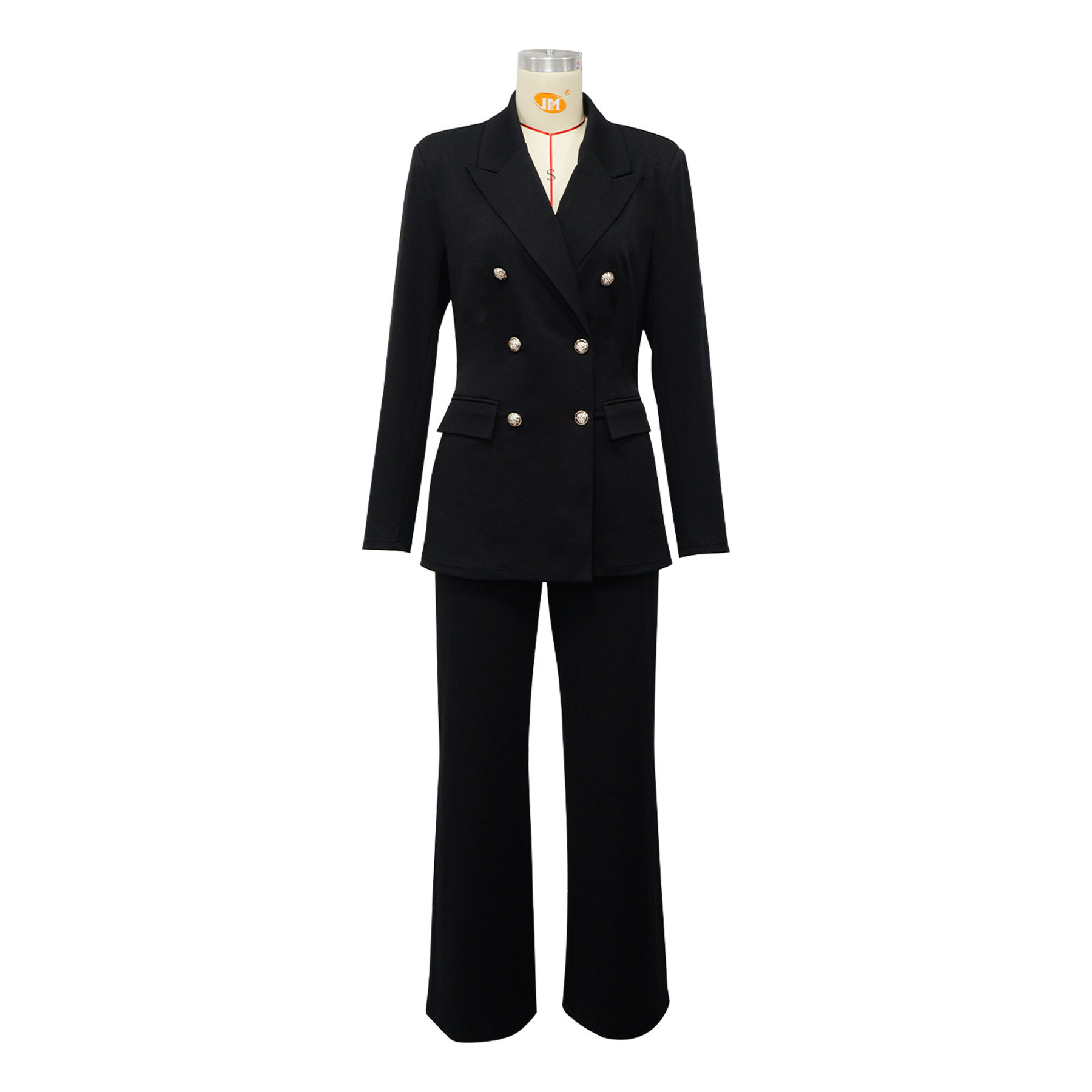 Women button-down collar blazer and Pants two-piece set
