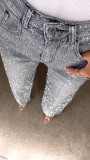 Women Beaded Pearl Pants