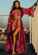 Women Printed Bikini, Beach Sexy Swimsuit, Three-Piece