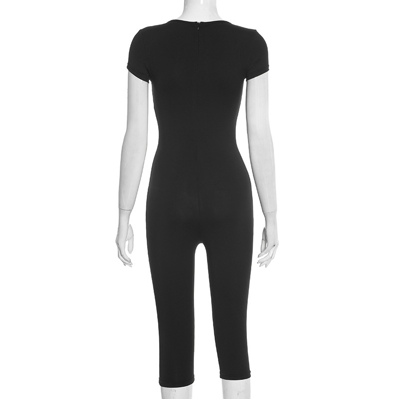 U-Neck Jumpsuit for Casual Evening Wear