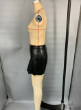 Women Sexy PU Skirt