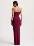 Women backless maxi dress