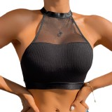 Women Halter Neck Adjustable Strap Bra