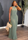 Women High-neck Sleeveless Dress