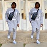 Women Winter Hoodies Fleece Top and Pant Two-Piece Set