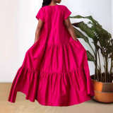 Women Spring/Summer Multi-Layer Patchwork Dress