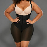 Women Lace-Up Waist-Cinching Body Shaping Bodysuit