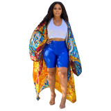 Women Print Dress Robe