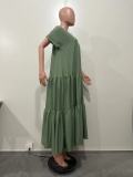 Women Spring/Summer Multi-Layer Patchwork Dress