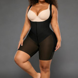 Women Lace-Up Waist-Cinching Body Shaping Bodysuit