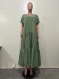 Women Spring/Summer Multi-Layer Patchwork Dress