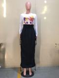Women Casual Solid Drawstring Skirt