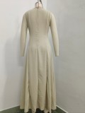 Summer Women Sleeveless Ruched Elegant Long Dress