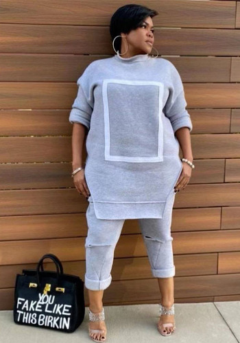Women Winter Hoodies Fleece Top and Pant Two-Piece Set