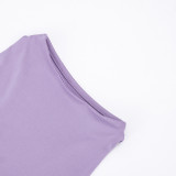 Women Spring Round Neck Ribbon Pleated Irregular Bodycon Dress